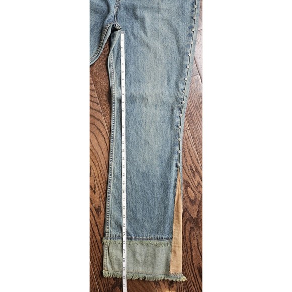 L.A. Blues Vintage 90s Women's Blue Jeans  Size 10 Riveted Hippie Y2K - Picture 10 of 16